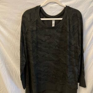 RBX: Long sleeve Black/Gray camouflage shirt- size 2X